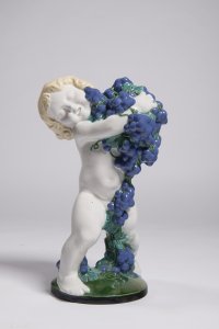 PUTTO MIT BLAUEN TRAUBEN - HERBST