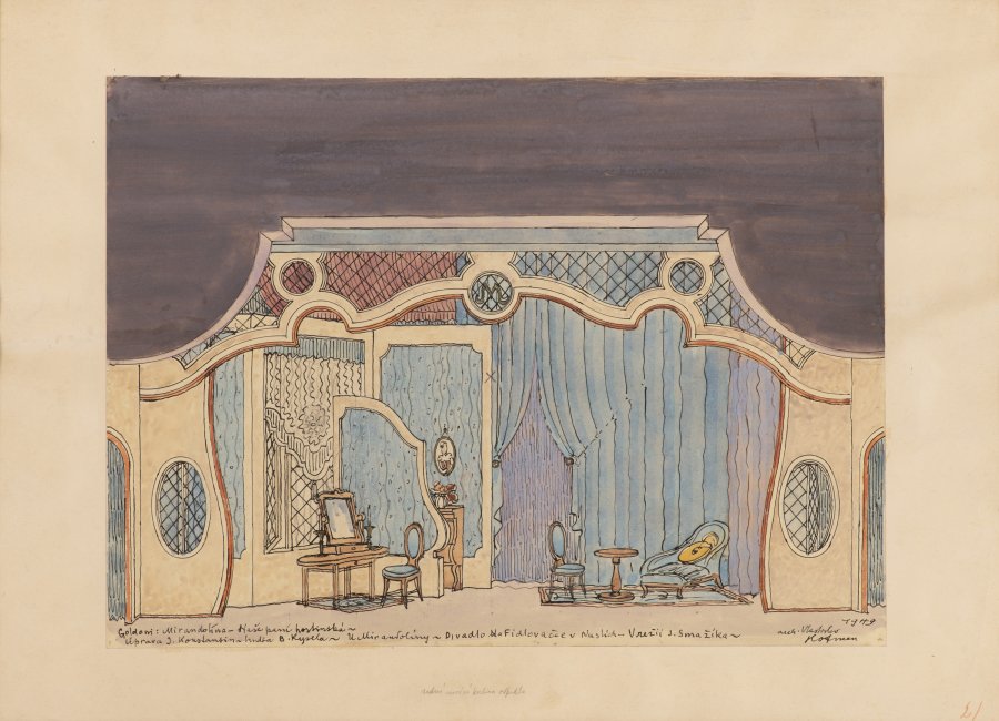 SET OF FOUR STAGE DESIGNS