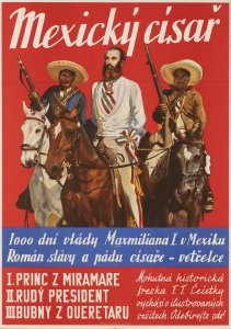 A POSTER FOR THE NOVEL MEXICKÝ CÍSAŘ