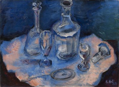 STILL LIFE WITH GLASSWARE