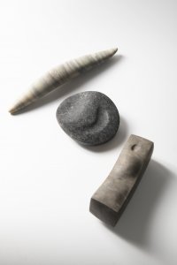 THREE MARBLE SCULPTURES