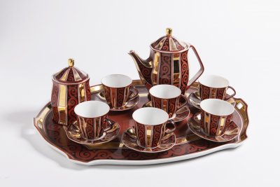 COFFEE SET FOR SIX PEOPLE