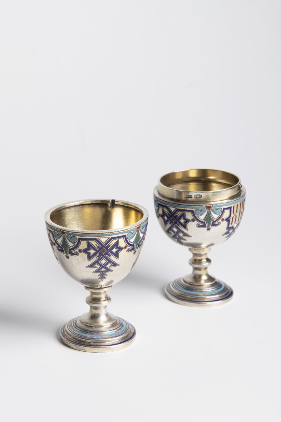 SILVER EGG CUPS