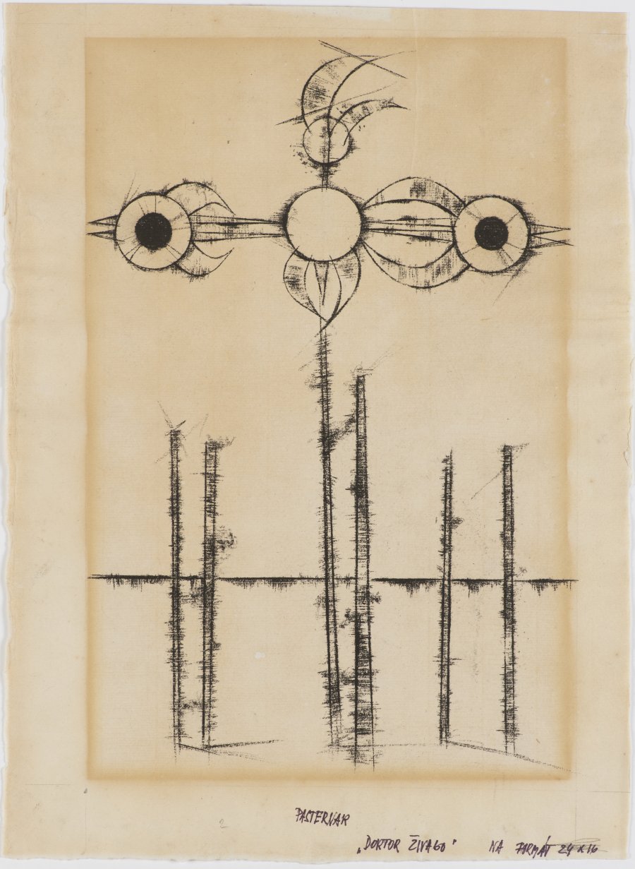 THREE DRAWINGS FOR THE NOVEL “DOCTOR ZHIVAGO” 