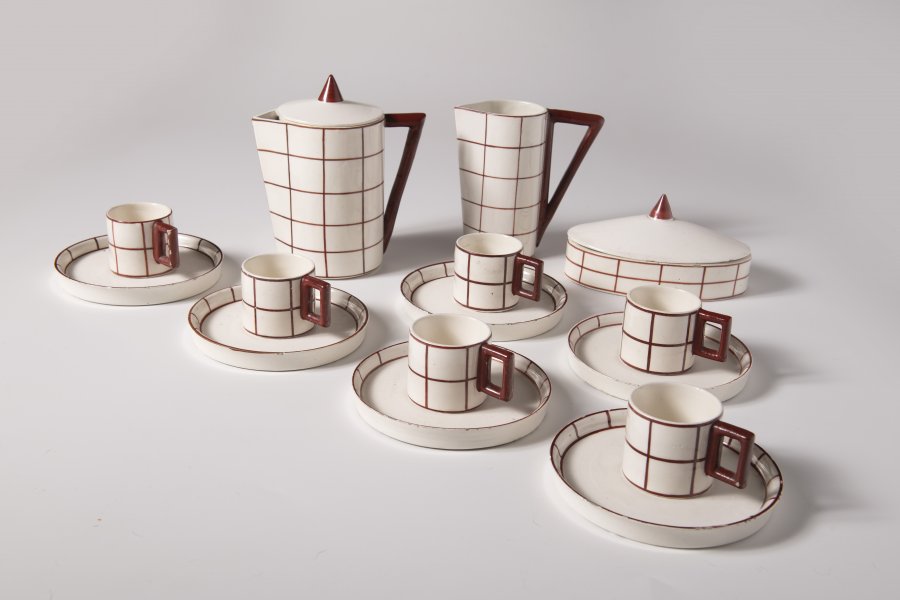 A CUBIST COFFEE SERVICE