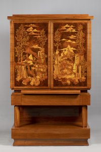 INLAID ART DECO CABINET