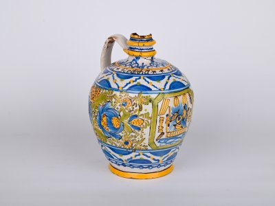 A MORAVIAN CERAMIC JUG