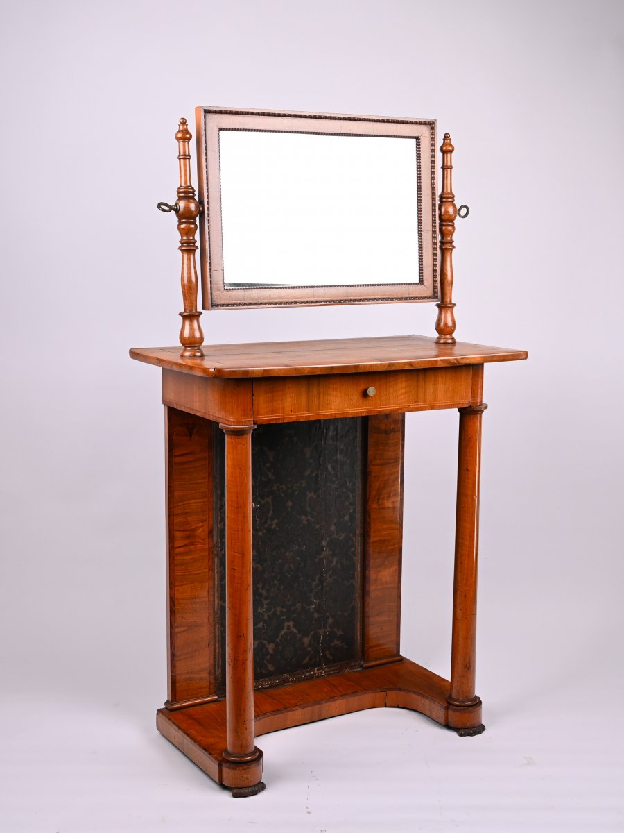 A BIEDERMEIER DRESSING TABLE