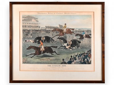 STEEPLECHASE IN DUBLIN 1856