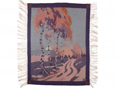 TAPESTRY WITH BIRCHES