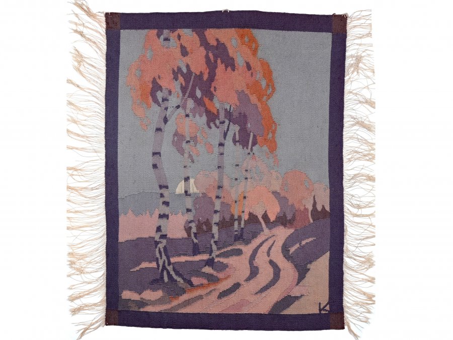 TAPESTRY WITH BIRCHES