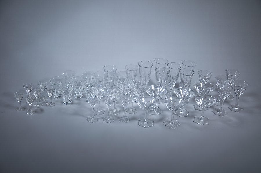 41 PIECES OF MOSER GLASSES