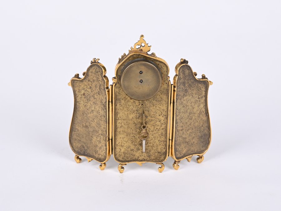 VIENNESE TRIPTYCH CLOCK