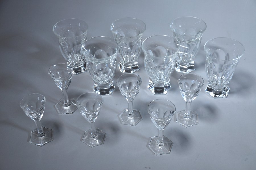 41 PIECES OF MOSER GLASSES