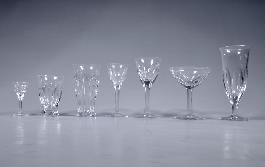 41 PIECES OF MOSER GLASSES