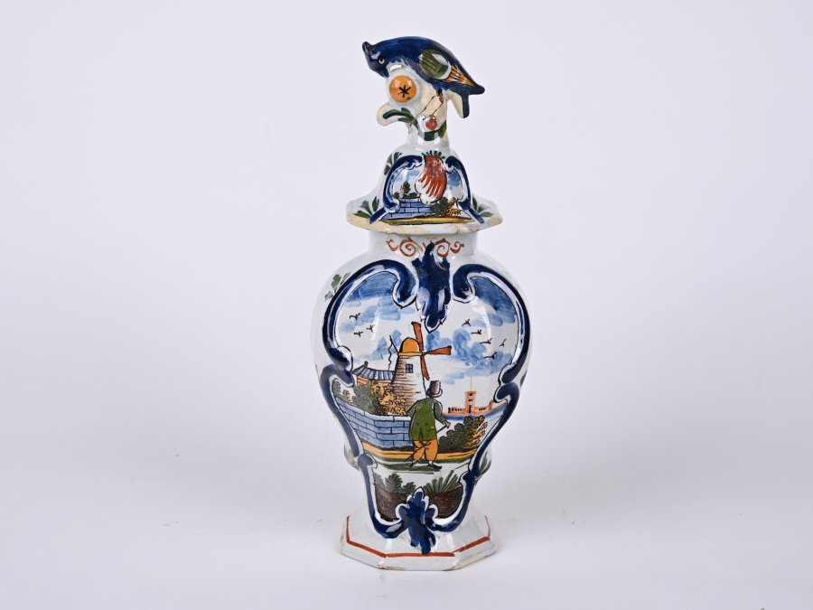 A DUTCH DECORATIVE VASE