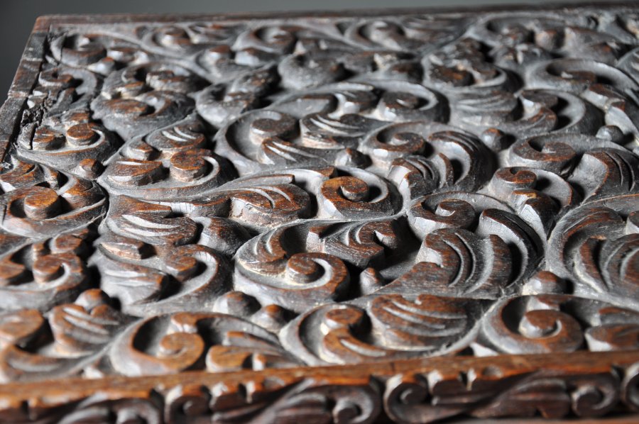 CARVED CABINET WITH DRAWERS