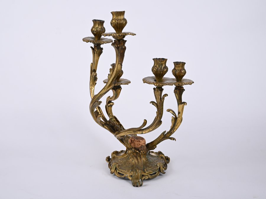 FIVE BRANCH CANDELABRA