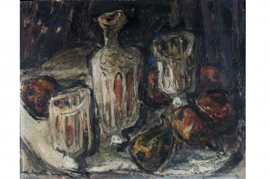 STILL LIFE WITH A GLASS