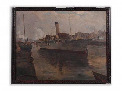 BOAT IN A PORT