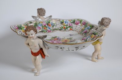 DRESDEN BOWL WITH ANGELS