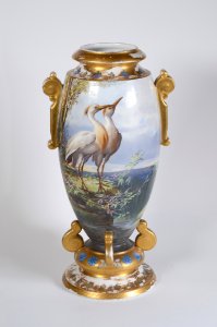 VASE WITH HERONS