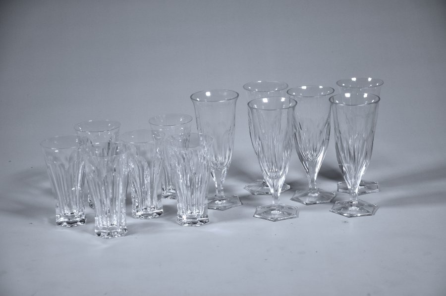 41 PIECES OF MOSER GLASSES