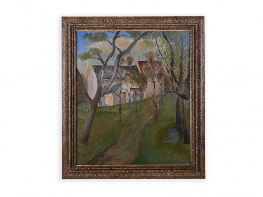 LANDSCAPE WITH A HOUSE