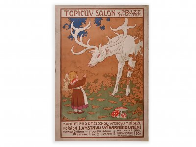 AN EXHIBITION POSTER IN TOPIČ SALON