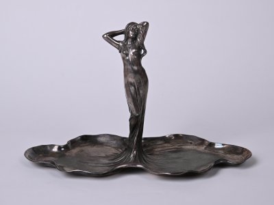 ART NOUVEAU SWEET BOWL WITH A GIRL