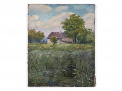 LANDSCAPE WITH A BROOK