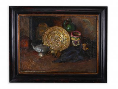 STILL LIFE WITH A GOLDEN PLATE