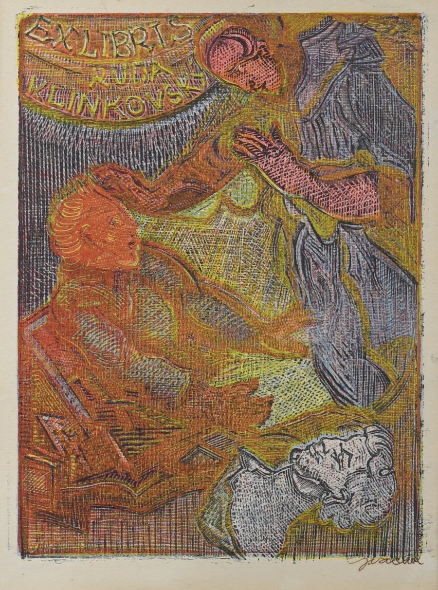 EX LIBRIS - RUDA KLINKOVSKÝ