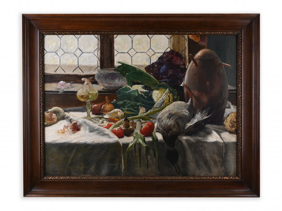 STILL LIFE WITH A DUCK AND VEGETABLES