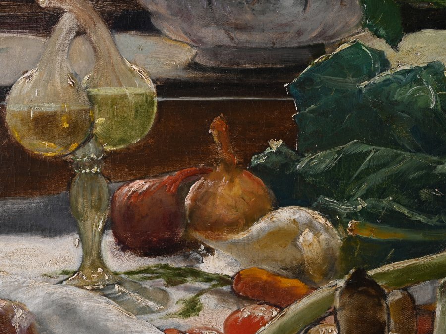 STILL LIFE WITH A DUCK AND VEGETABLES