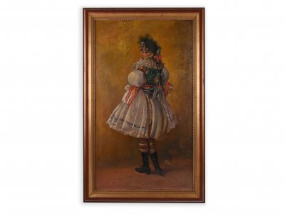 GIRL IN A FOLK DRESS