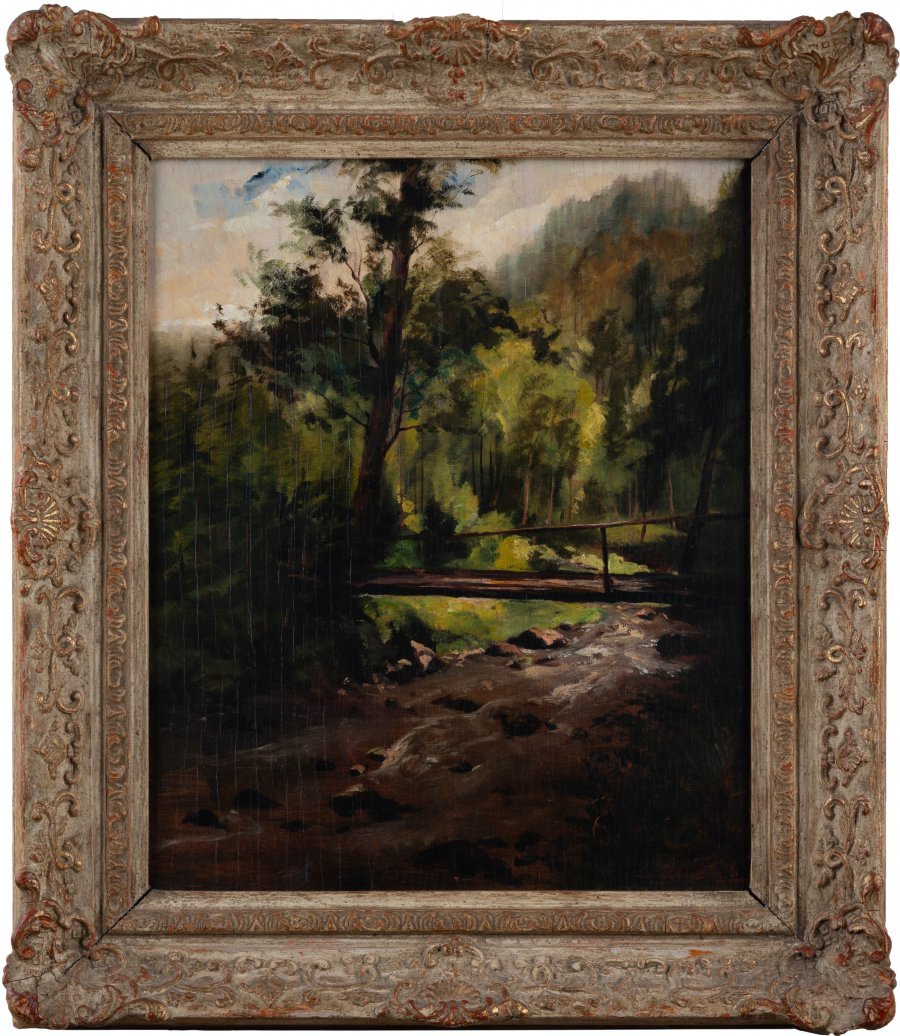 LANDSCAPE WITH A BROOK