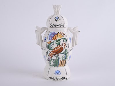 A HAND PAINTED VASE