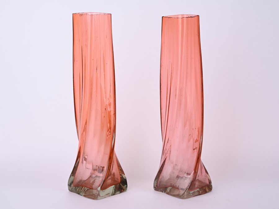 PAIRED ART NOUVEAU VASES