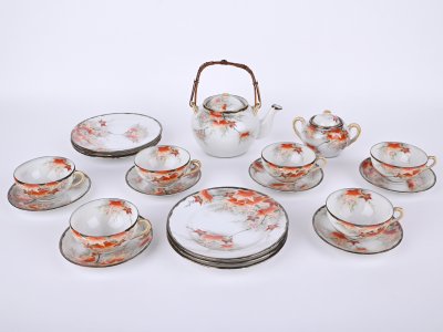 JAPONSKÝ PORCELÁNOVÝ SET