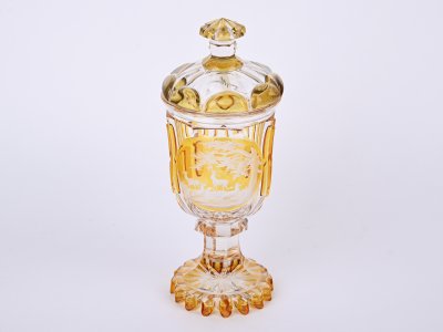 CUT GLASS GOBLET