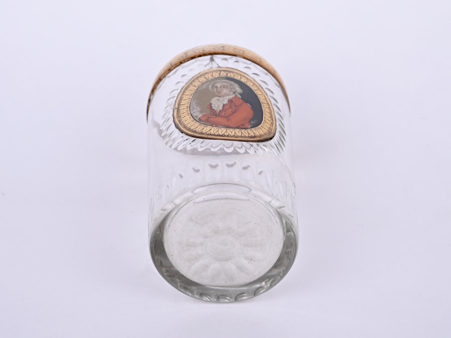 GLASS WITH A PORTRAIT