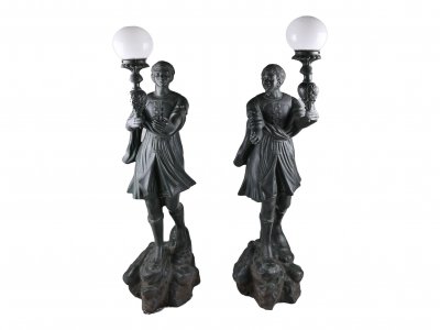 PAIR OF LIGHT-HOLDERS