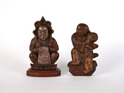 TWO ORIENTAL STATUETTES