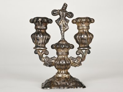 TWO BRANCH CANDELABRUM