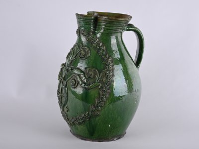 PITCHER WITH PEACOCK MOTIF