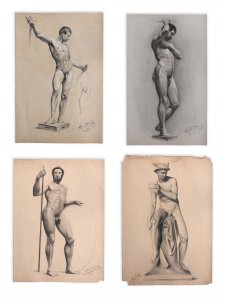 SET OF 4 DRAWINGS