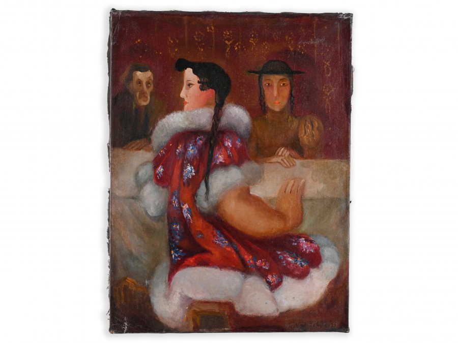 GIRL IN A HOUSECOAT