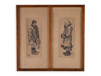 MAN AND A WOMAN IN FOLK DRESS