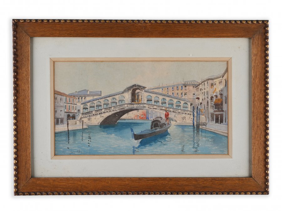 PAIR DRAWINGS OF VENICE